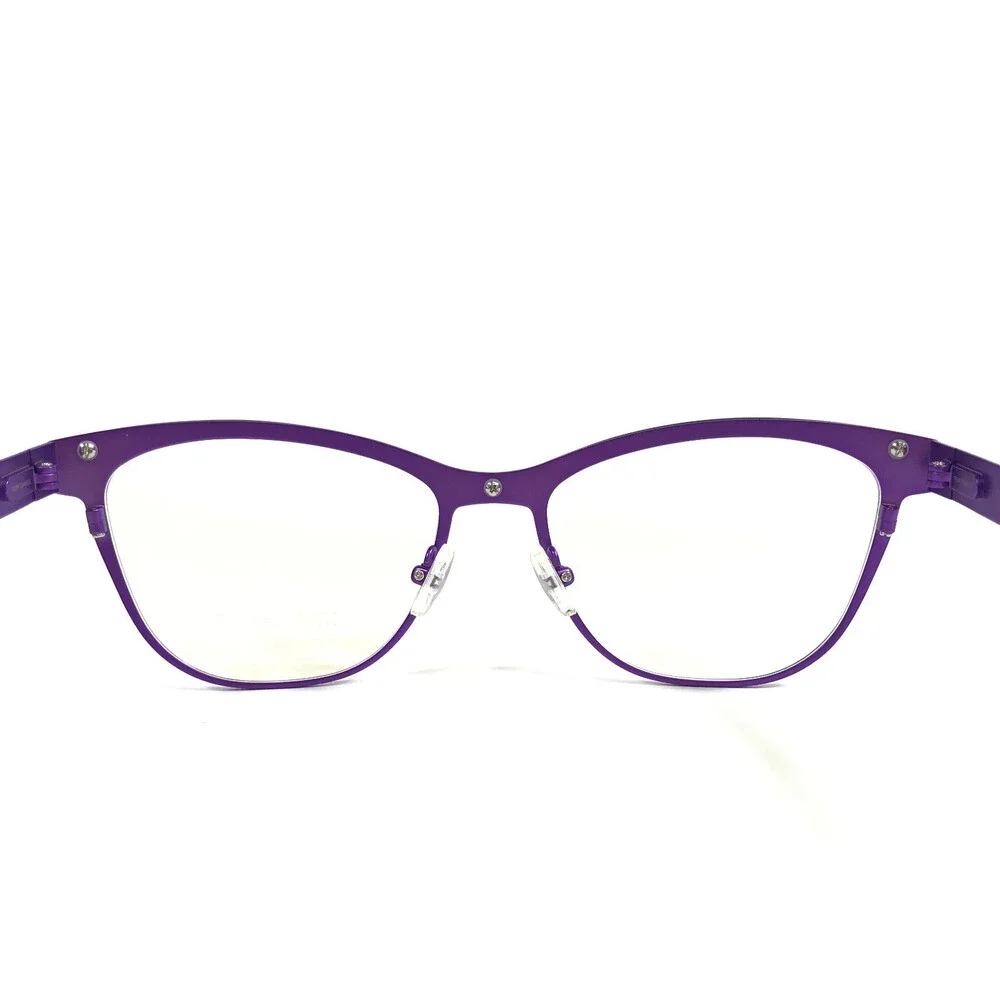Tom Davies Eyeglasses Frames TD758 Col. 2284 Matte Purple Ice Blue 54-17-140